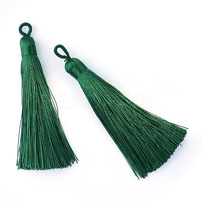 Polyester Tassel Big Pendants Decoration AJEW-S059-01-1
