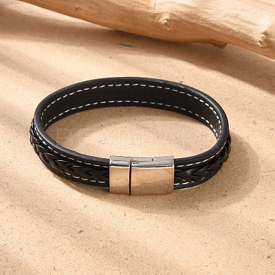 Imitation Leather Cord Bracelets X-BJEW-N0011-029B-1