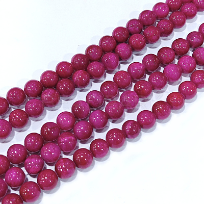 Natural Mashan Jade Round Beads Strands X-G-D263-10mm-XS12-1