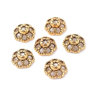 Tibetan Style Bead Caps X-GLF0761Y-1