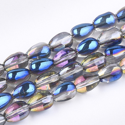 Electroplate Glass Beads Strands EGLA-T013-01D-1