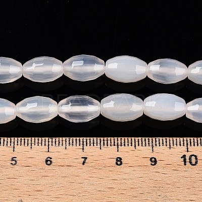 Natural White Agate Beads Strands G-T138-180A-1