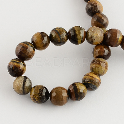 Natural Tiger Eye Round Bead Strands X-G-R203-4mm-1