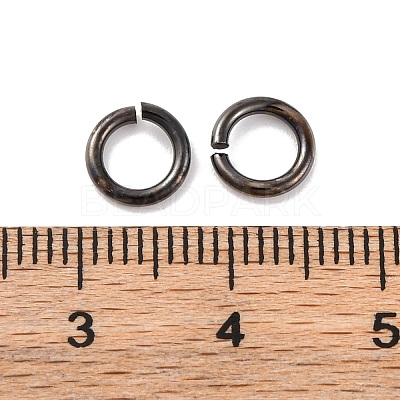 Brass Saw Cut Open Jump Rings KK-G514-01J-B-1