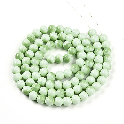 Baking Paint Glass Beads X1-DGLA-N012-10mm-04-1