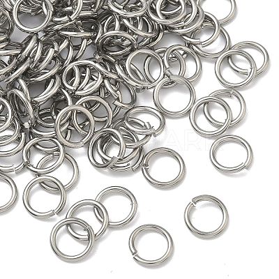 Non-Tarnish 304 Stainless Steel Open Jump Rings X-STAS-R065-38-1