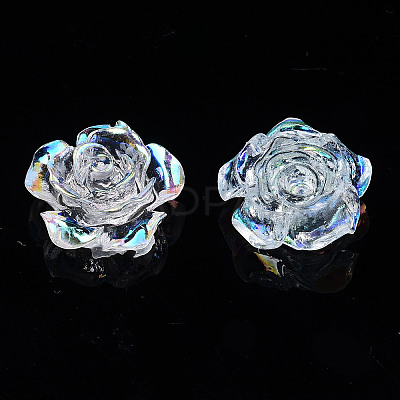 Transparent Resin Cabochons CRES-N030-001B-06-1