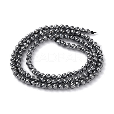 Terahertz Stone Beads Strands G-G048-A01-01-1