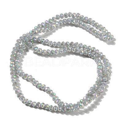 Electroplate Glass Beads Strands X-GLAA-F078-FR15-1