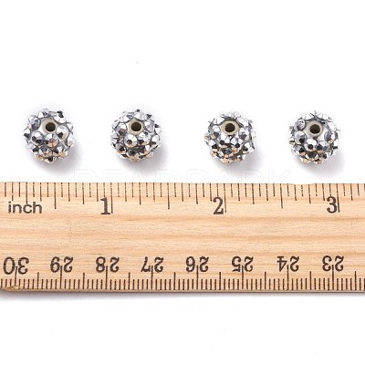 Chunky Resin Rhinestone Beads RESI-M019-27-1