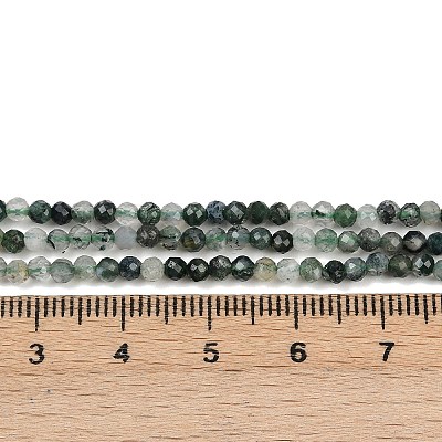 Natural Moss Agate Beads Strands G-A129-3mm-01-1
