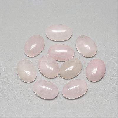 Natural Rose Quartz Cabochons G-R415-18x25-48-1