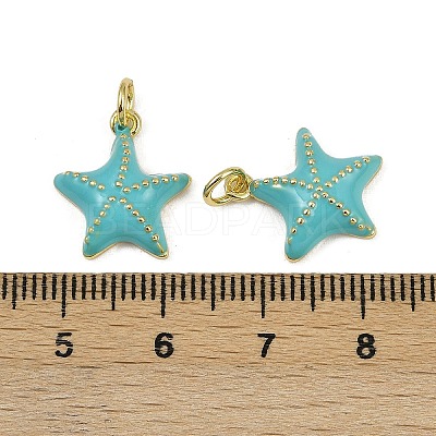 Brass Enamel Pendants KK-I358-001G-B01-1