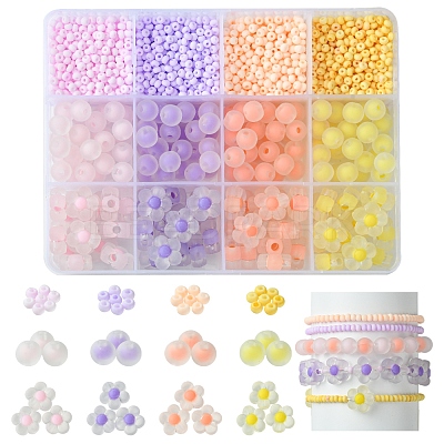 4 Colors 3 Styles DIY Jewelry Beads Kits DIY-FS0006-58-1