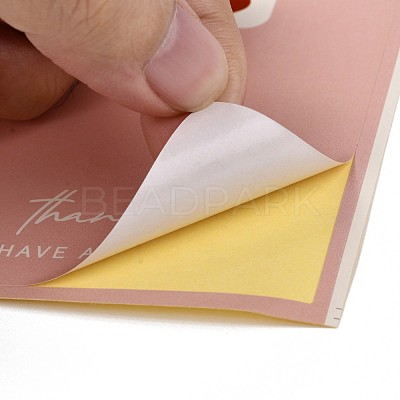 Coated Paper Sealing Stickers DIY-F085-01B-04-1