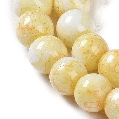 Baking Paint Glass Bead Strands GLAA-H031-01A-03-1