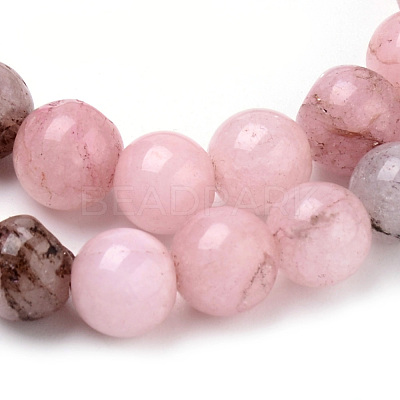 Natural Cherry Blossom Jasper Beads Strands G-Q462-63-10mm-1