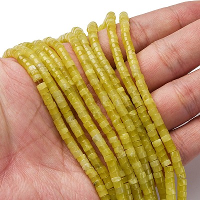 Natural Lemon Jade Beads Strands G-F631-A23-1