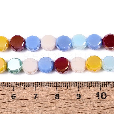 Electroplate Glass Beads Strands EGLA-N022-03A-A10-1