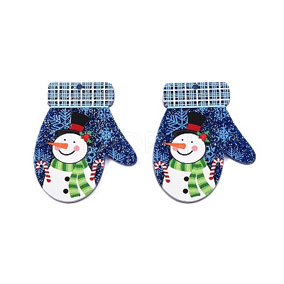 Christmas Theme Printing Acrylic Pendants BACR-N002-01B-1