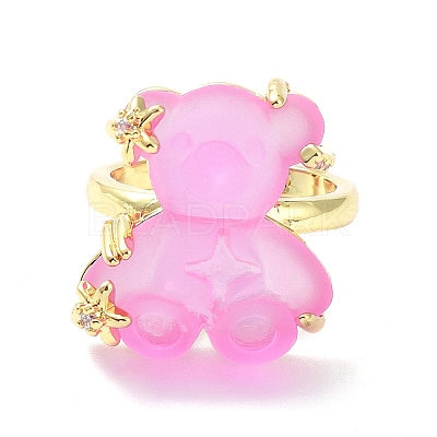 Resin Rings RJEW-E077-08G-1