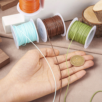 10 Rolls 10 Colors Waxed Polyester Cords YC-TA0001-04-1