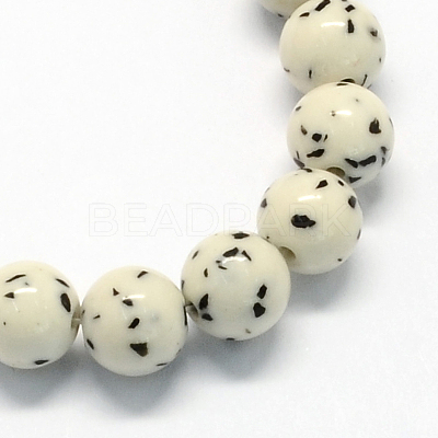 Synthetic Gemstone Beads Strands X-G-R271-4mm-Y29-1