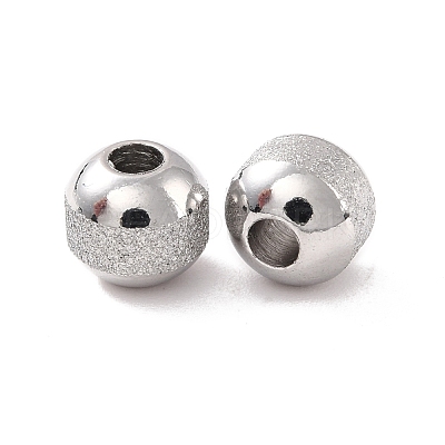 Non-Tarnish Textured 304 Stainless Steel Beads STAS-P306-01B-P-1