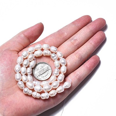 Natural Cultured Freshwater Pearl Beads Strands X-PEAR-N012-07A-1
