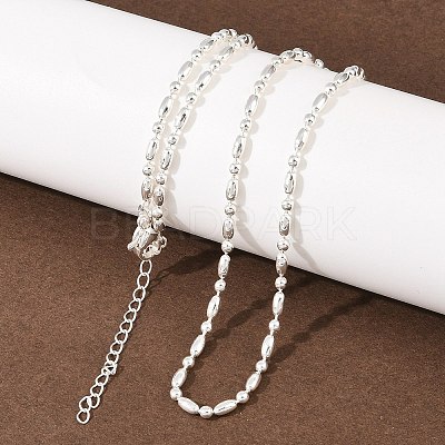 2.2MM Brass Ball Chain Necklaces for Men Women NJEW-L012-06S-1