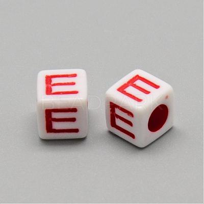 Opaque European Style Acrylic Beads SACR-S297-05-1