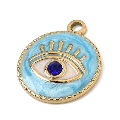 304 Stainless Steel Enamel Pendants SA-CBAA487-33G-1