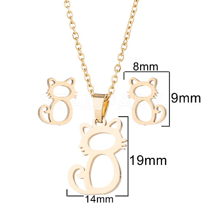 201 Stainless Steel Jewelry Set FS-WG80F87-01-1