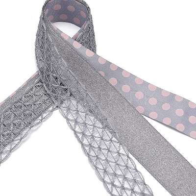 9 Yards 3 Styles Polyester Ribbon SRIB-A014-G05-1