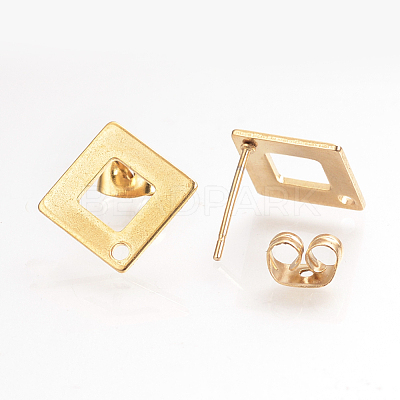 304 Stainless Steel Stud Earring Findings STAS-Q223-07-1