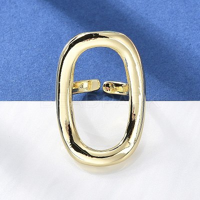 Brass Open Cuff Rings RJEW-Q778-19G-1