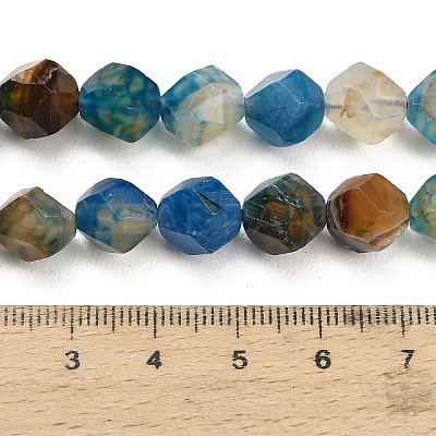 Natural Agate(Dyed & Heated) Beads Strands G-K425-B11-01-1