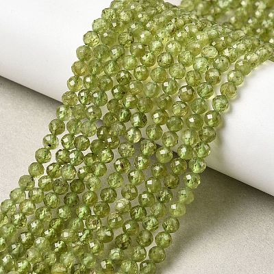 Natural Peridot Beads Strands G-P603-C-4mm-01-1