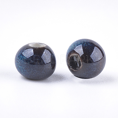 Handmade Porcelain Beads X-PORC-S498-19B-05-1