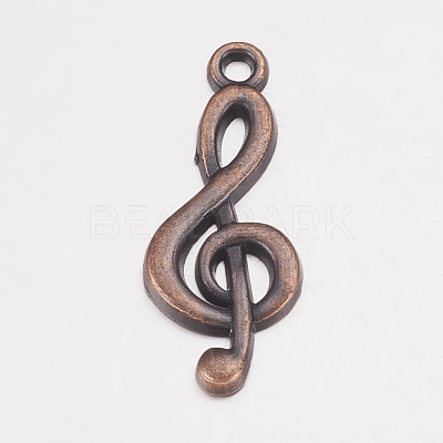 Treble Clef Pendants TIBEP-R315-R-FF-1