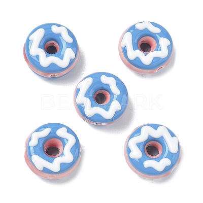 Handmade Porcelain Enamel Beads PORC-K003-09H-1