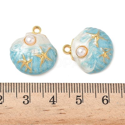 304 Stainless Steel Enamel Pendants STAS-L026-02G-01-1