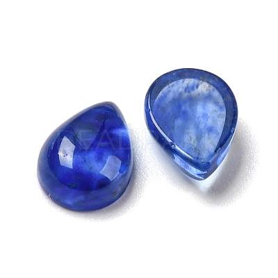 Synthetic Blue Watermelon Stone Glass Cabochons G-O175-22-27-1