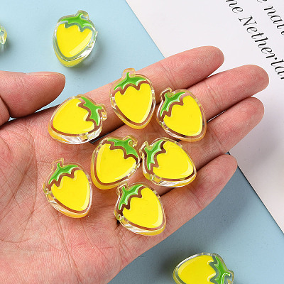 Transparent Enamel Acrylic Beads LS-TACR-S155-003H-1