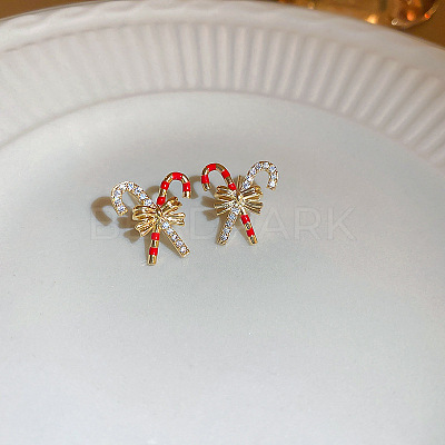 Alloy Enamel Stud Earrings FS-WG41D3C-01-1