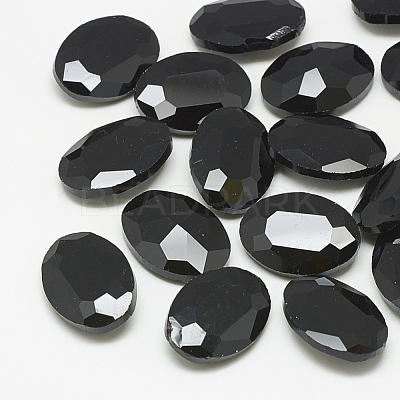 Pointed Back Glass Rhinestone Cabochons RGLA-T080-8x10mm-02-1