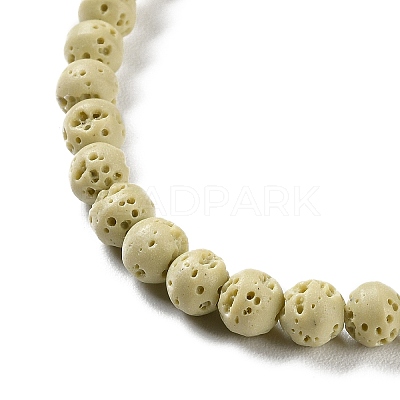 Synthetic Lava Rock Dyed Beads Strands G-H311-08A-01-1