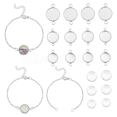 DIY Blank Dome Bracelet Making Kit DIY-UN0003-96-1
