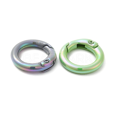 Spray Painted Alloy Spring Gate Ring PALLOY-H131-10-1