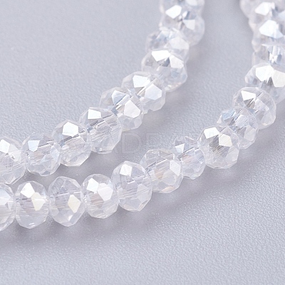Electroplate Glass Beads Strands EGLA-R048-2mm-01-1